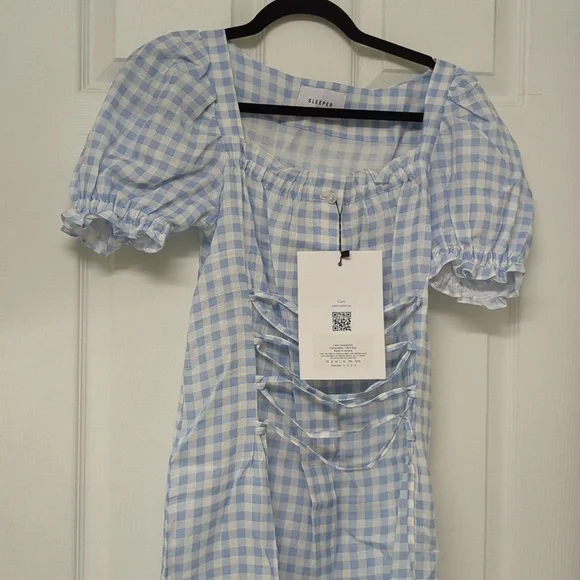NWT Sleeper Vichy Marquis Maiden dress, small - Picture 8 of 8